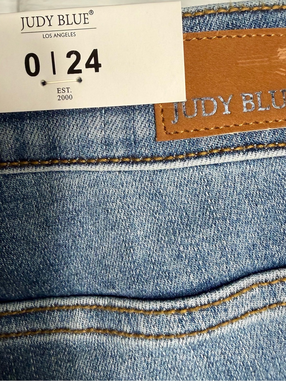 Judy Blue Medium Blue Flare Jeans - Picture 4 of 7